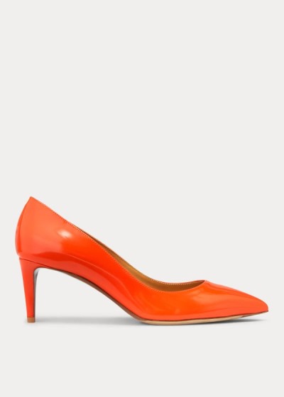 Bombas Ralph Lauren Mujer Naranjas - Dinah Patent Calfskin - YGUKZ2083